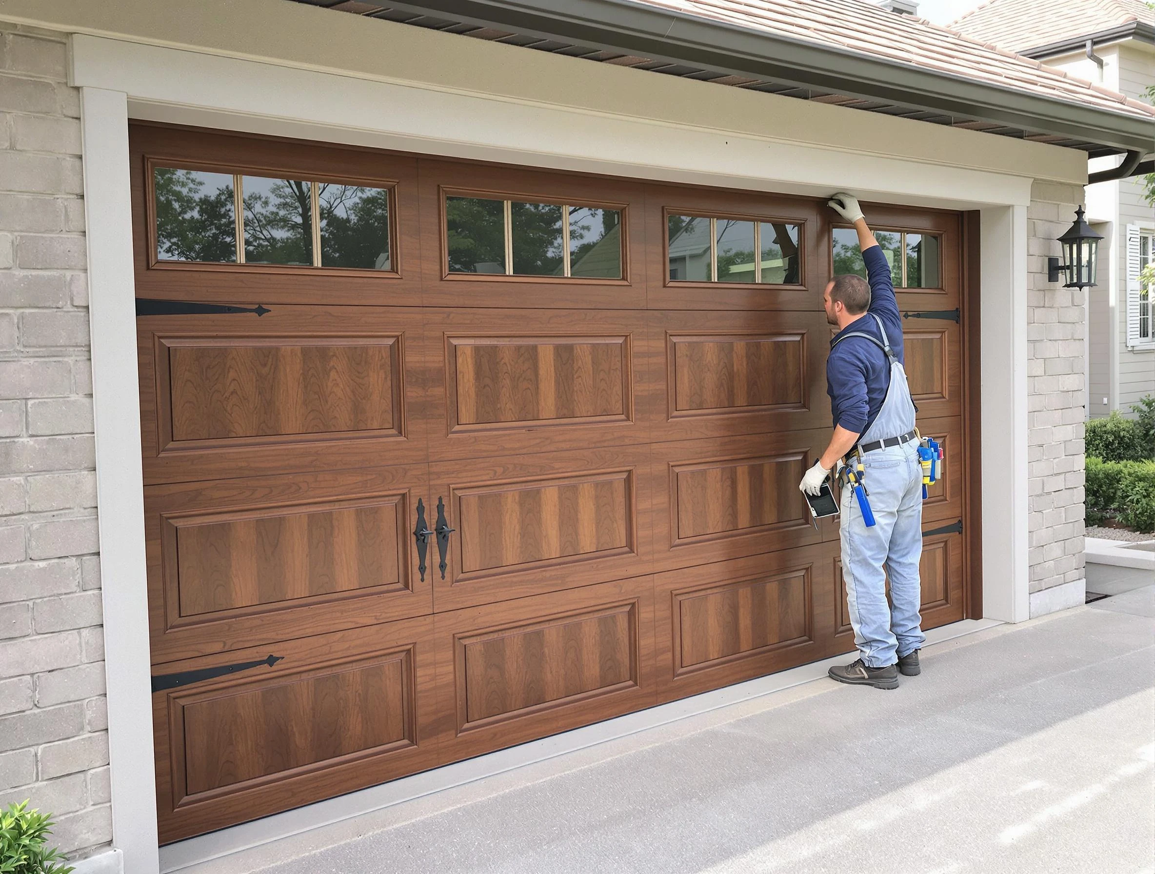 Custom garage door showcase by Evergreen Garage Door Repair in Evergreen