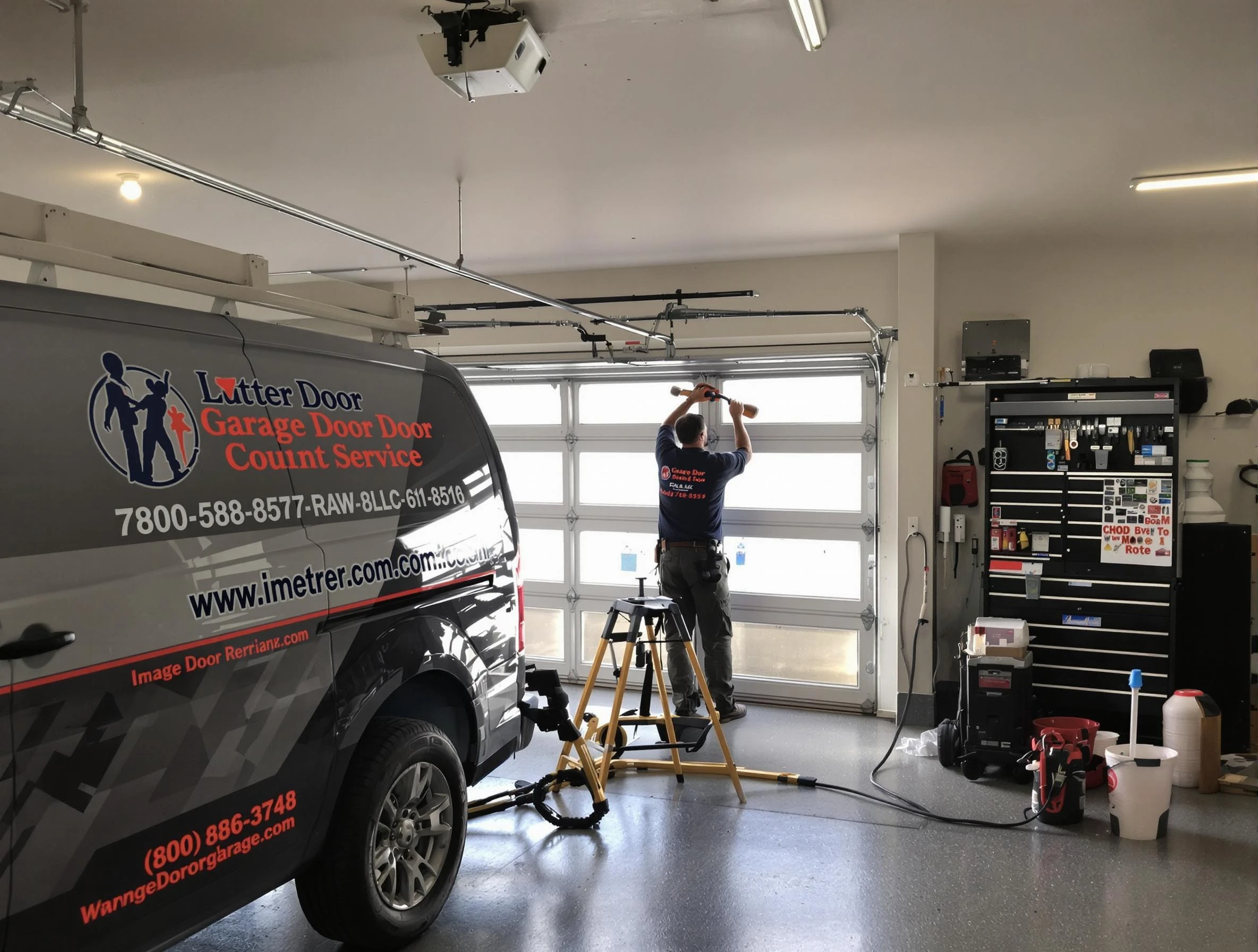 Evergreen Garage Door Repair rapid response team performing same-day repair in Evergreen