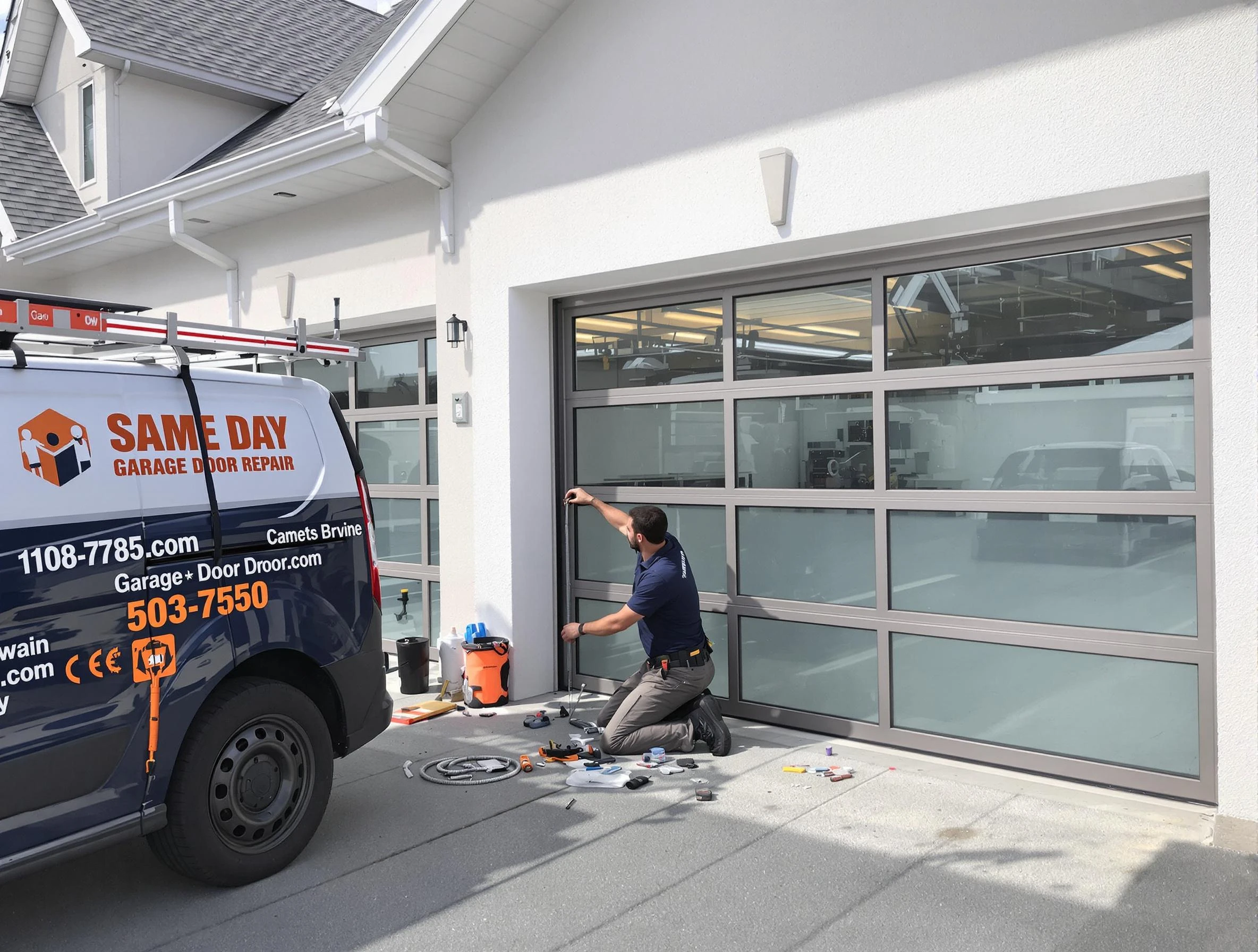 Same-day garage door repair service by Evergreen Garage Door Repair in Evergreen